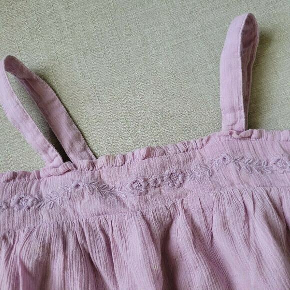 Mini Boden Embroidered Lavender Tank Top - Picture 3 of 8